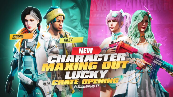 New Character Sophia & Riley Maxing out  | 🔥 PUBG MOBILE 🔥