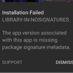 Installation Failed On Mobile Phone in Update Chapter 4
