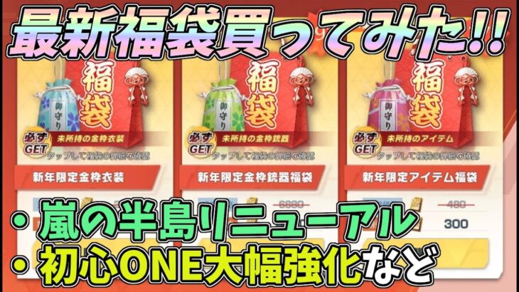 PC版先行アプデで福袋を買ってみたｗｗ嵐の半島がリニューアル！初心ONEの性能強化など最新情報！【荒野行動】#989 Knives Out