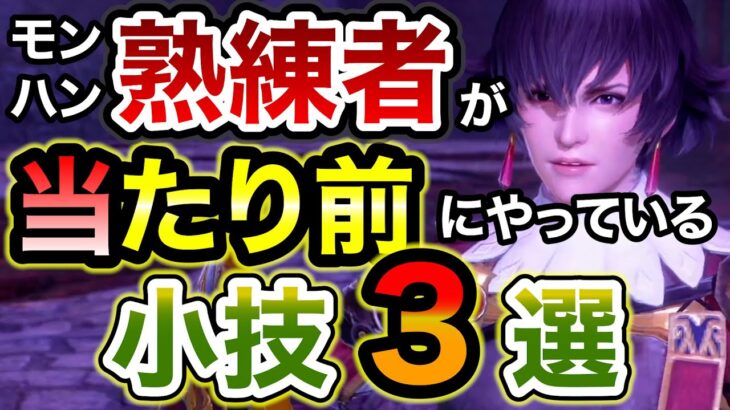 意外と知らない？熟練ハンターたちが当たり前に行っている便利なおすすめ小技3選！全部出来てたらアナタはもうプロハンです【モンハンライズ：サンブレイク】