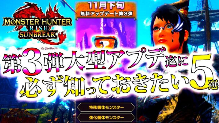 【サンブレイク】知るだけで激変。他ゲーに離れてた人向け、現環境がすぐ把握出来る＆押さえておきたい事5選【モンハンライズ】