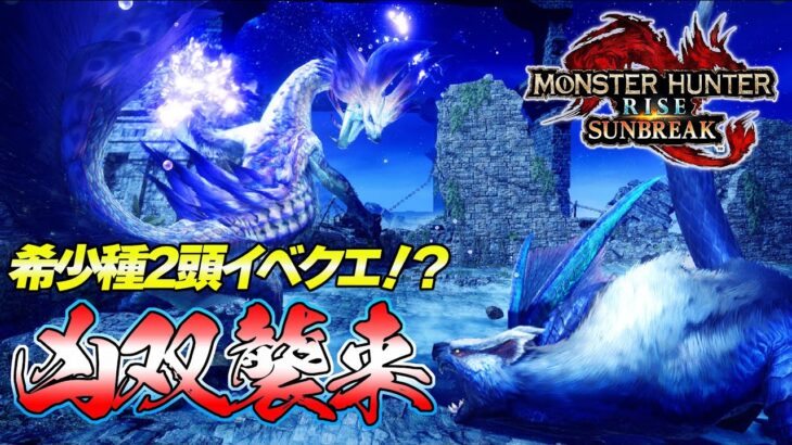 凶双襲来！希少種モンスター2頭同時！？最新イベクエが来たぞ！【モンスターハンターライズ：サンブレイク】