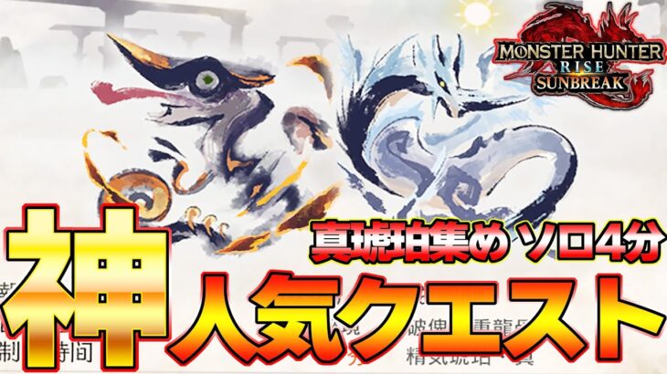 今1番話題のナズチカーナ！超簡単にソロ４分で周回する火属性双剣装備はこれだ！精気琥珀集め用【モンスターハンターライズ：サンブレイク】