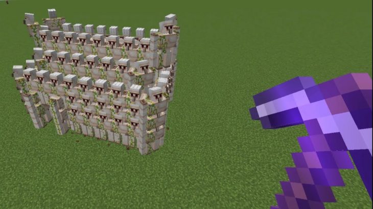 【マイクラ】ゴーレムだけで家を作ったらら史上最強の家できた…　～ブロックなしで作れる家がどれほど安全か検証～【マインクラフト 1.19】【小ネタ】【コマンド】#Shorts #マイクラウラ技