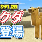 【マイクラ1.20】ラクダ(Camel)が新登場！竹ブロック・吊り看板・模様入り本棚・イカダなど詳しく解説‼【マインクラフト1.20】SNAPSHOT 22W42A