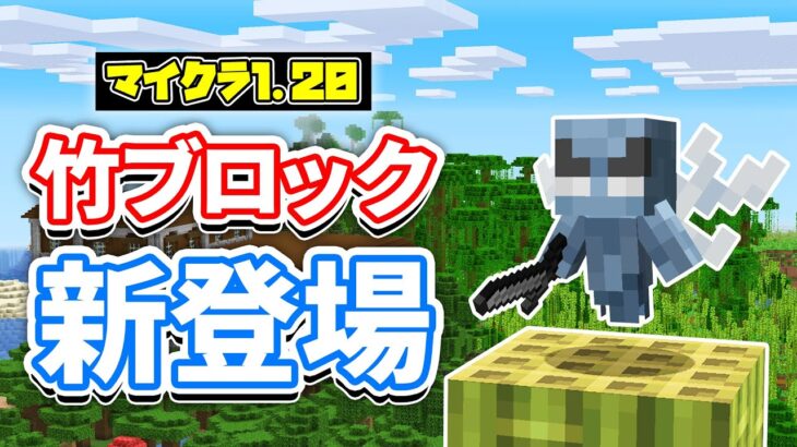 【マイクラ1.20】竹ブロックが新登場＆ヴェックスが大変身！？など詳しく解説！【マインクラフト1.20】SNAPSHOT 22W45A