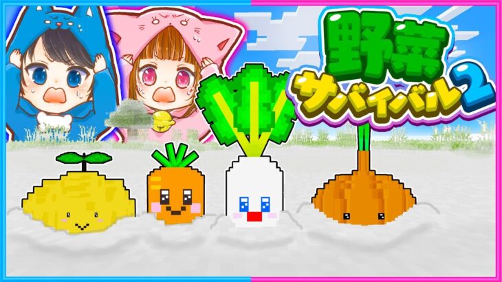 野菜となって楽しい生活するマインクラフト２🥕🥬🧄🥔【 マイクラ / Minecraft  】