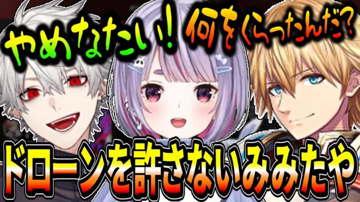 【各視点】葛葉ドローンを許さないみみたやとロングボウヘッショをくらうエクス【切り抜き /兎咲ミミ/葛葉/エクス･アルビオ/ぶいすぽ/にじさんじ】
