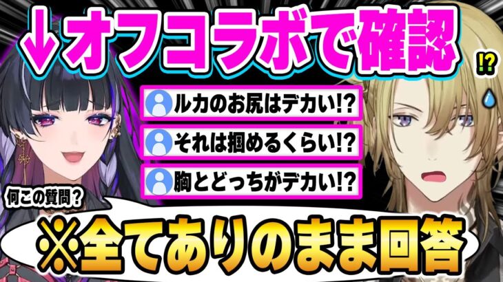 視聴者に代わって”ルカの体”を確認するメロコ様と全て暴露されて焦りはじめるルカw【にじさんじ 切り抜き/ルカ・カネシロ/狂蘭 メロコ/日本語翻訳】