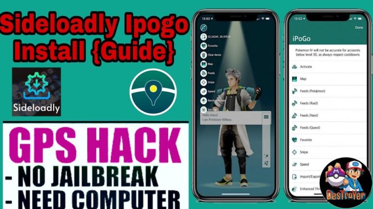 How To Install iPogo From Sideloadly (pc required) | ipogo | Pokemon go | Spoofing | Free install |