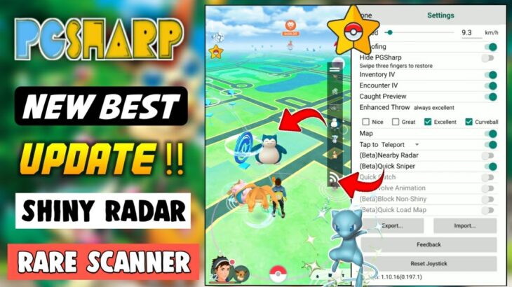 Pgsharp New update | Shiny Pokemons Scanner | Rare Pokemons Finder | Block Non Shiny | Quick Map