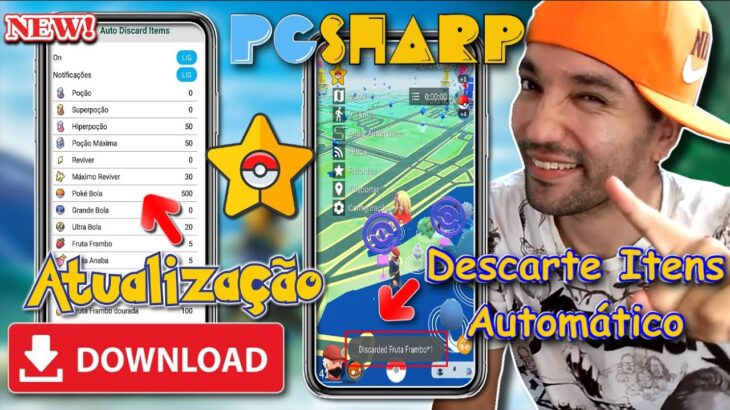 PGSHARP NOVA Atualização DESCARTE de ITENS AUTOMÁTICO Hack Pokémon go FAKE GPS FUNCIONANDO SEM ROOT