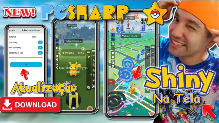 SHINY No MAPA PGSHARP NOVA Atualização SHINY Scanner Hack Pokémon go FAKE GPS FUNCIONANDO SEM ROOT