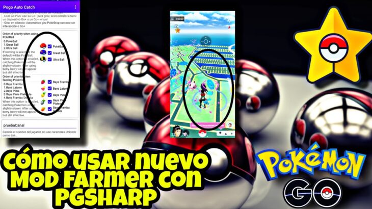 🚨Nuevo MOD Farmer con PGSharp🚨Como usar Pogo auto catch con PGSharp Pokémon GO