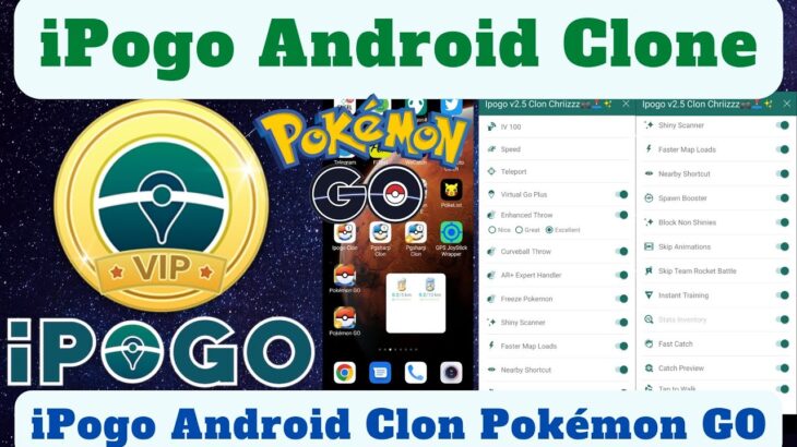 📌🕹️iPogo Android clon + iPogo Android oficial • iPogo clon Pokémon GO • VGP + Adventure Sync + Gmail