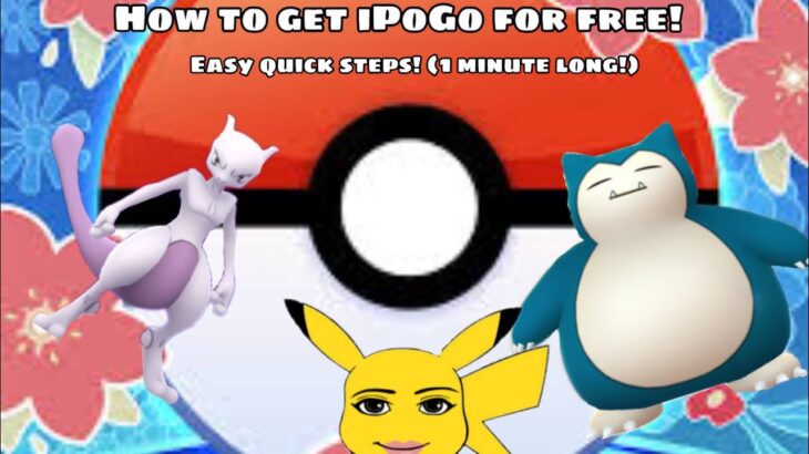 How to get iPoGo for free! Quick easy steps (1 minute long!)