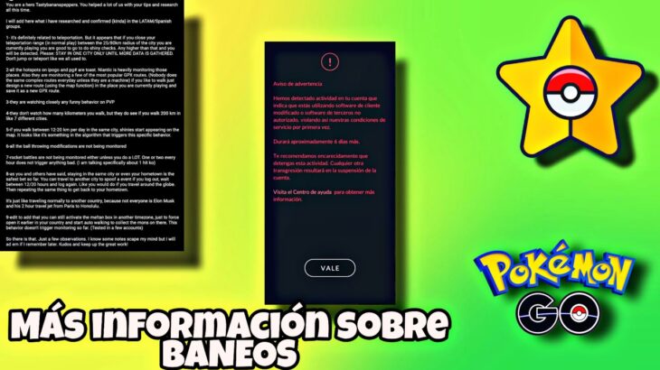 🚨Más información sobre los BANEOS Pokémon GO🚨Recomendaciones a tener en cuenta PGSharp Pokémon GO