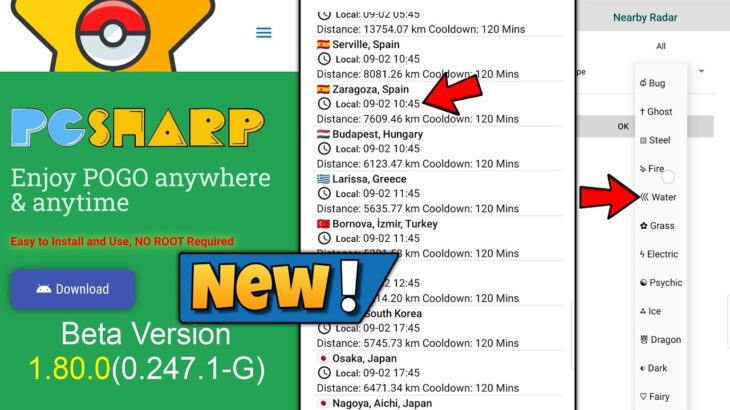 PGSharp New Beta Version:1.80.0 Update | Pokemon Go Local Time Option | PGSharp Feeds For Free