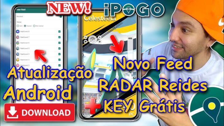 VAMOS de iPogo Nova Atualização ! NEW Feeds RADAR de RAIDS Pokémon Go Hack SHINY Fake GPS KEY GRATIS