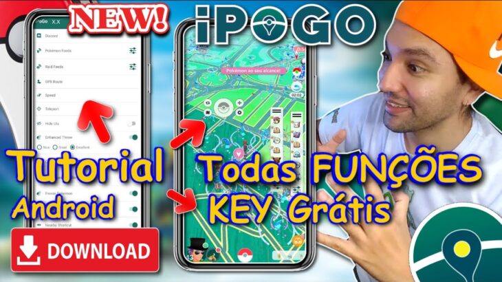 TUTORIAL COMPLETO FakeGPS JoyStick Para Pokémon GO Hack SHINY iPOGO TODAS FUNÇÕES KEY GRÁTIS