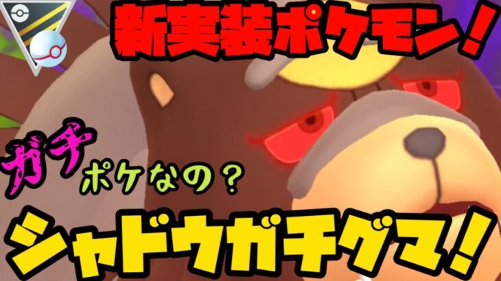 【ポケモンGO】ダブル新実装、10まんばりき持ちのシャドウガチグマはガチなのか！？【ハイパープレミア】