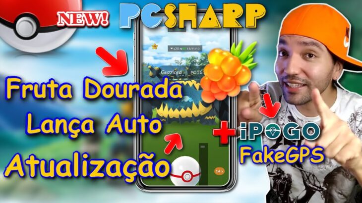 KEY Grátis iPOGO NOVA Atualização PGSharp Auto Fruta DOURADA RAID ! Hack Shiny Pokémon GO FAKE GPS