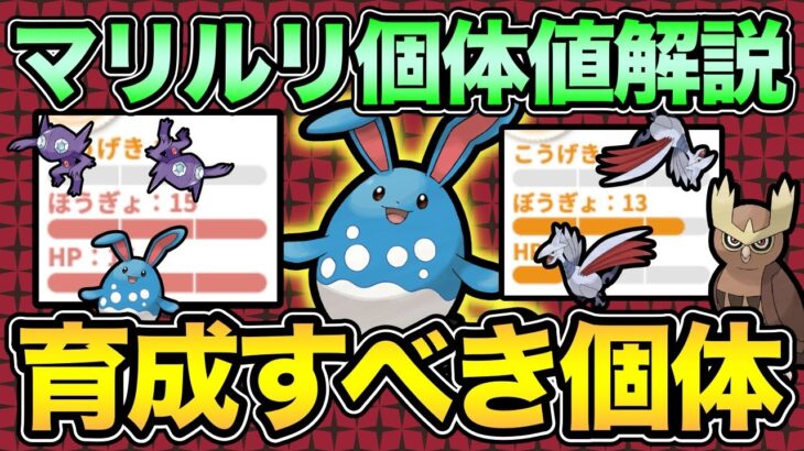 マリルリのおすすめ個体値解説！あの個体が…強すぎます！【 ポケモンGO 】【 GOバトルリーグ 】【 GBL 】【 スーパーリーグ 】