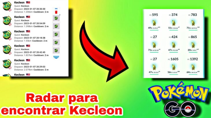 🚨Radar para encontrar a Kecleon🚨Consigue a Kecleon 100 PGSharp Pokémon GO