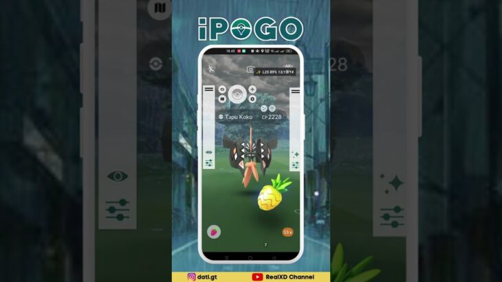 Shiny Tapu Koko || IPOGO #pokemongo #ipogo #pokemongofakegps2023 #pokemonhundo #pokemonshiny