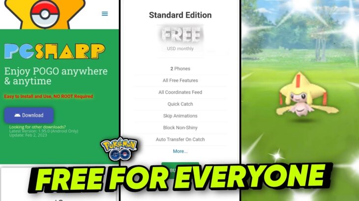 Finally Pgsharp Free Key For Everyone | Get Shiny Jirachi For Free in Pokemon Go