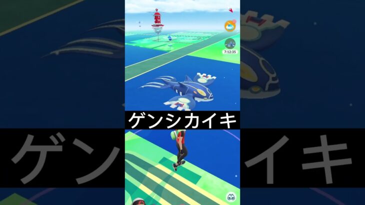 【ポケモンGO】ゲンシカイオーガが現れた!!