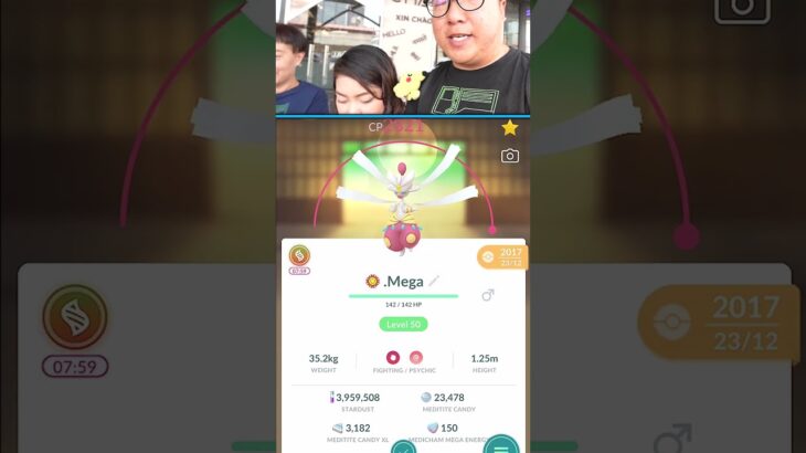 Max Level Mega Medicham Evolution in Pokemon GO, #shorts