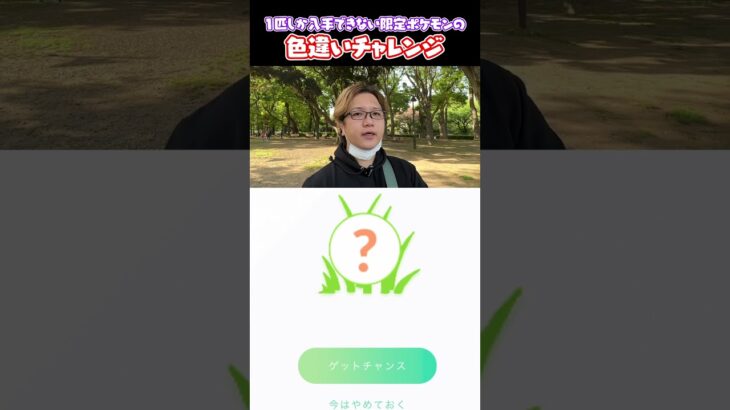 【1人1匹】限定ポケモンの色違いチャレンジ  #ポケモンgo #shorts