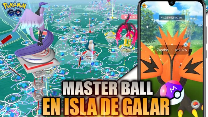 ¡ UTILIZO LA MASTER BALL EN LA ISLA DE GALAR ! Como capturar AVES LEGENDARIAS de GALARIAN Pokemon GO