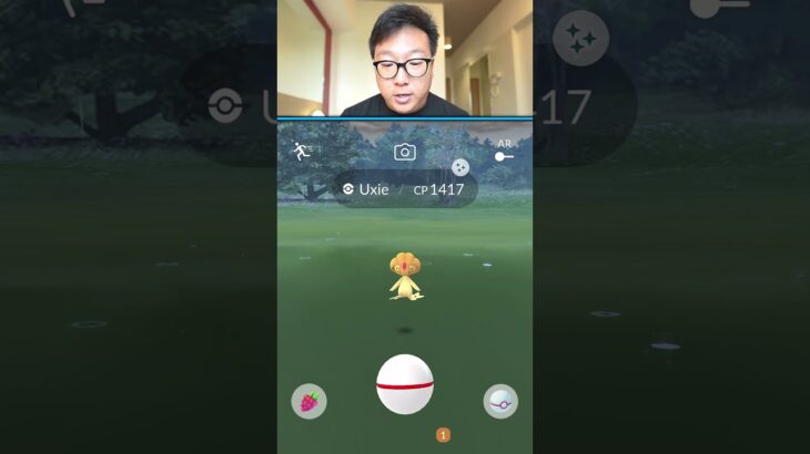 Shiny Uxie Last Ball Challenge in Pokemon GO, #shorts