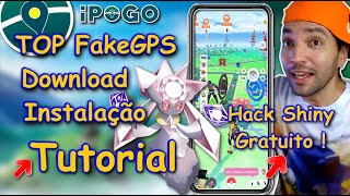 TOP FAKEGPS Pokémon GO Com JOYSTICK Funcionando HACK SHINY GRATIS TUTORIAL FACIL INSTALAÇÃO iPOGO