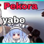 Fubuki Fell Down From Air Pekora On Their Cargo Ship Raid Mission | Rust  [Hololive/Eng Sub]
