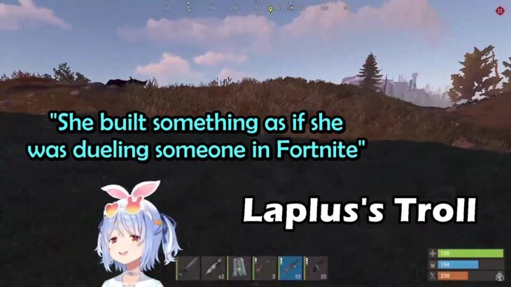 Pekora Really Wanted To See Laplus’s Fortnite Troll at Her Base That Has Now Been Demolished