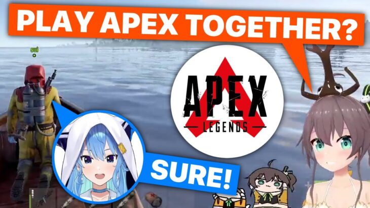 Matsuri Asks Suisei To Play Apex Together (Hololive) [Eng Subs]