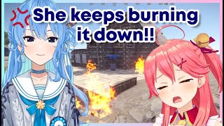 Suisei talks about Miko burning their house down in RUST and their business relationship【Eng Sub】