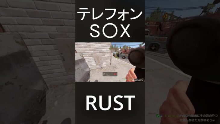 サツバツとしたrustの世界で見知らぬ人とテレフォンS〇Xを試みる愛の伝道師まるたけ#shorts