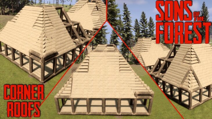 How To Make Corner Roofs (Hips) | Sons of The Forest