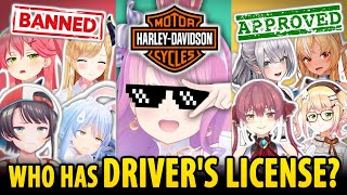 WHO CAN DRIVE in Hololive? – Driver’s license holder or not [ HololiveClips/English Sub ]