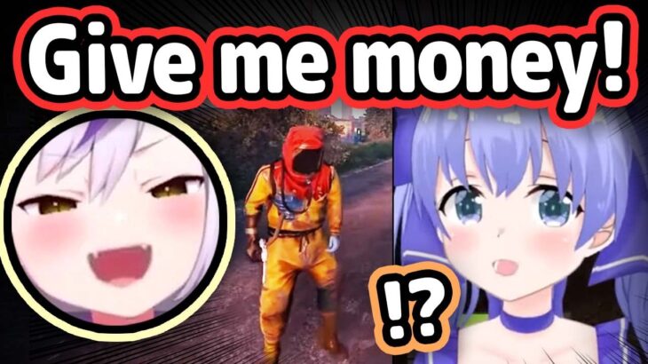 Laplus Runs Into Her VSaikyo Teammate In Rust And Immediately Demands Money【Hololive】