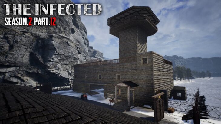 【The Infected v14】S2 #12 監視塔を建築して電力を稼働し始める無人島サバイバル