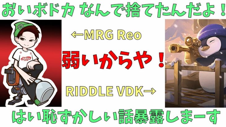 ボドカに捨てられた理由を告げられてガチ効きするReo【ムラッシュゲーミング/valorant/切り抜き】