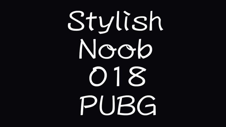 [PUBG] StylishNoob集 018