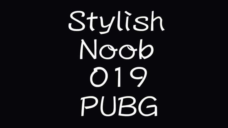 [PUBG] StylishNoob集 019