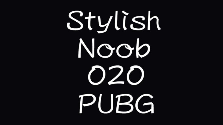 [PUBG] StylishNoob集 020