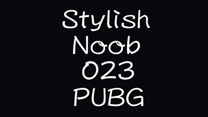 [PUBG] StylishNoob集 023